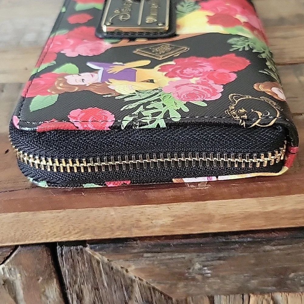 Disney × Loungefly Belle Beauty and The Beast Full Zipper Wallet